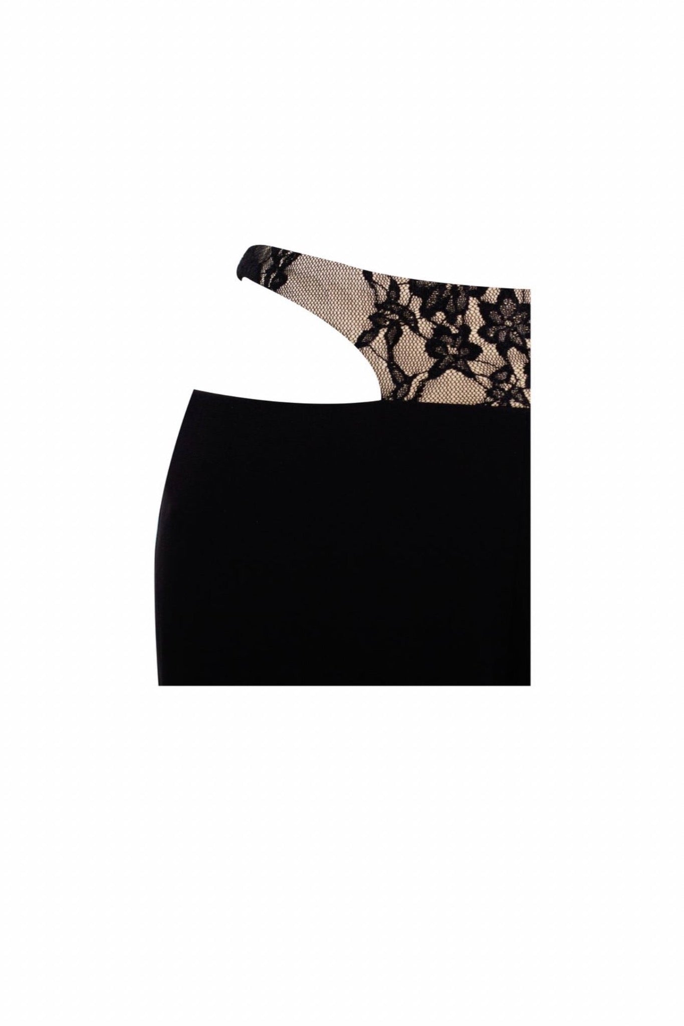 Gabrielle Black Lace Cutout Flare Pants